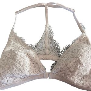 Victoria's Secret Triangle lace bralette - medium - white